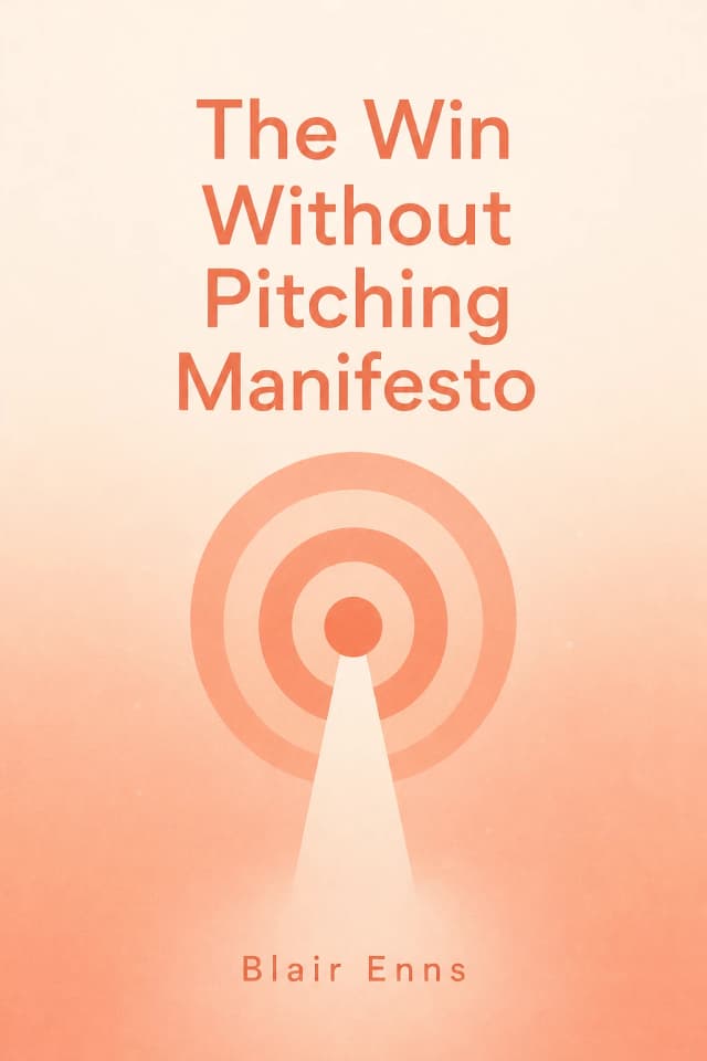 The Win Without Pitching Manifesto