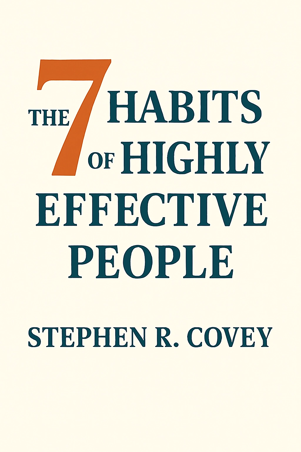 The 7 Habits of Highly Effective People